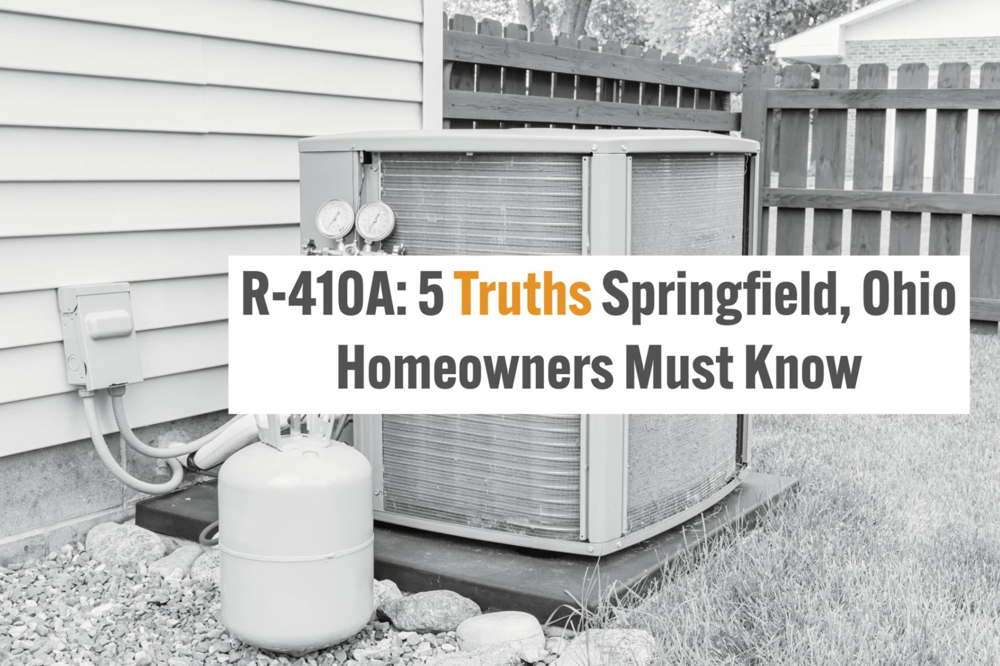 Springfield, Ohio HVAC blog on R-410A refrigerant and its phase-out.